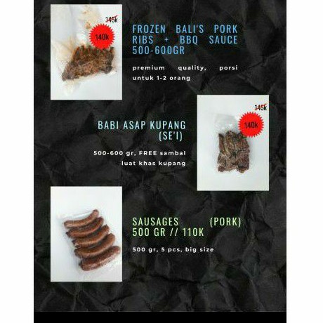 

Babi Asap Kupang (sei) 500-600gram Free Sambal Luat Khas Kupang