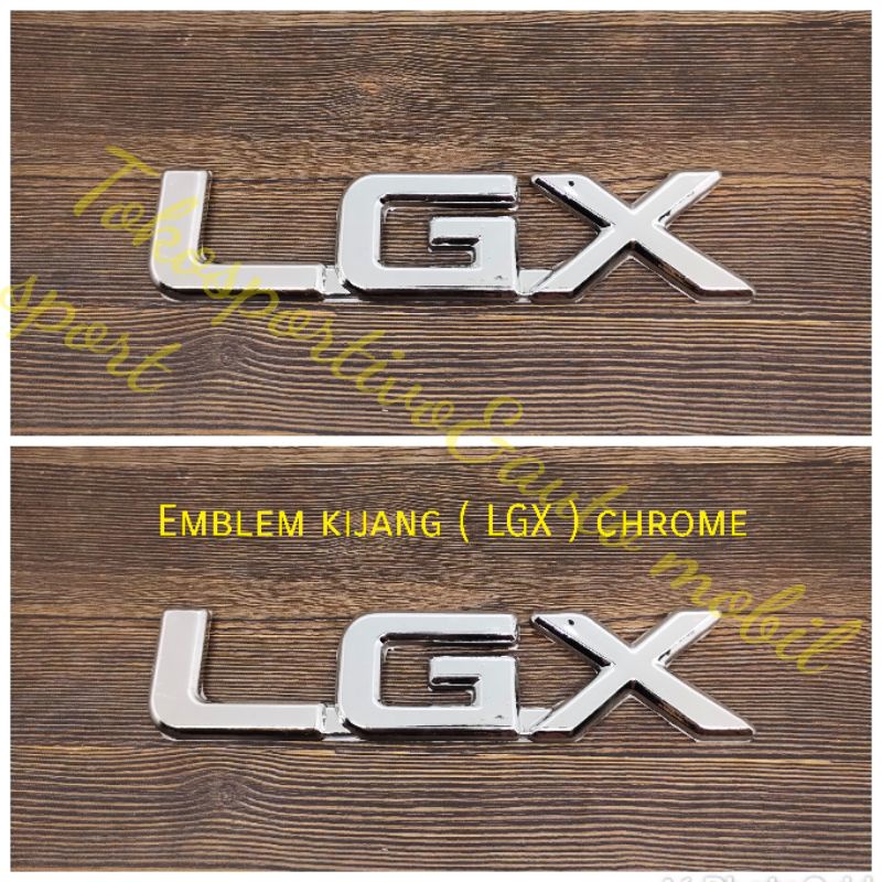 Emblem logo Lambang tulisan stiker huruf Toyota kijang LGX lgx chrome