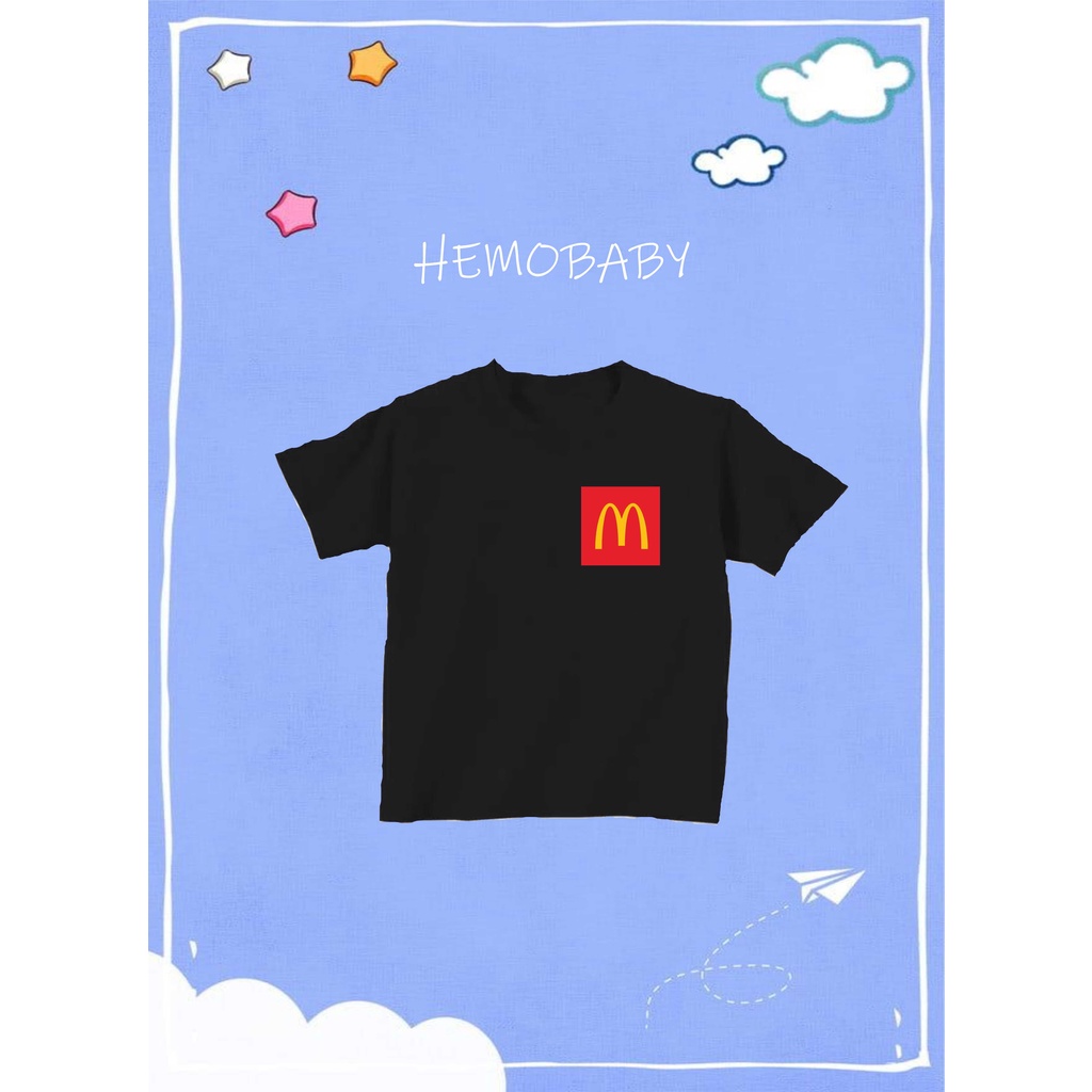 Baju Anak Bhan Katun Motif Mc Donalds Bisa COD