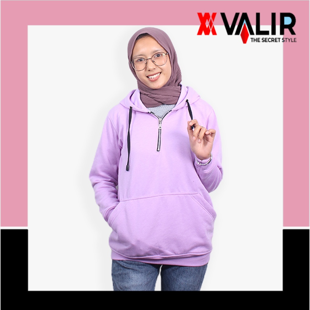 jaket cewek terbaru hoodie sweter Valir Bella Hoodie Resleting