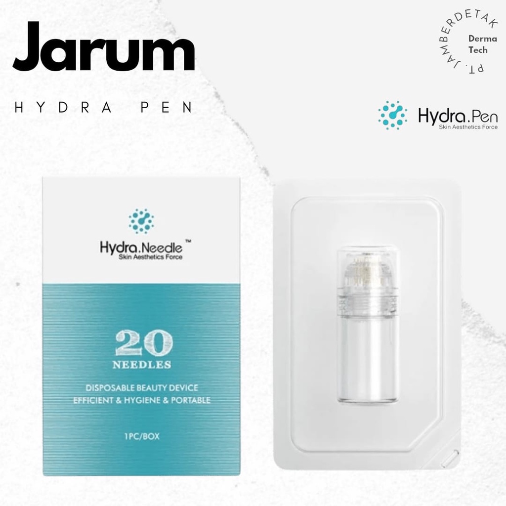 Hydra needle 20 pin stamp injeksi serum meso hydro needle 1 mm