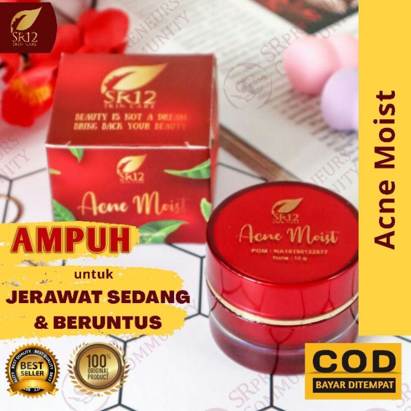 Acne Moist Cream SR12 Krim Jerawat Sedang dan Beruntus