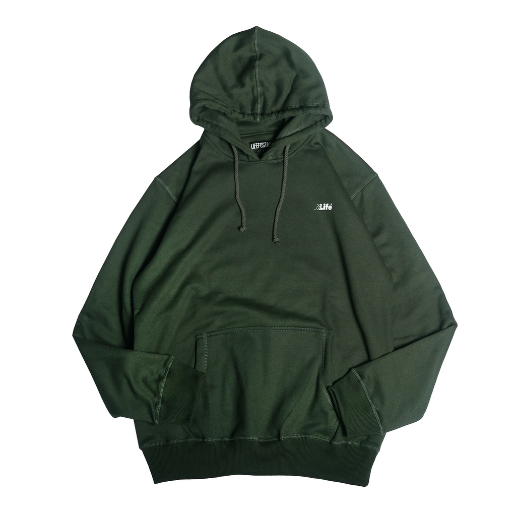 DOFF HOODIE FOREST GREEN LIFEFORTODAY