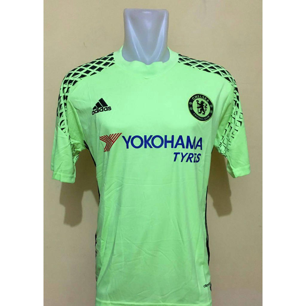 Jersey Chelsea GK Kiper Hijau Stabilo 2016/2017 grade ori official