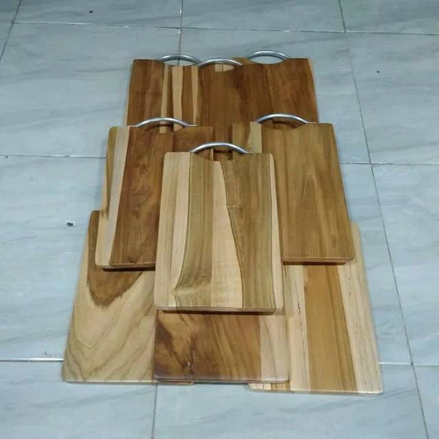 Talenan Kayu Jati MURAH TEBAL / Wooden Cutting Board / Talenan Jati