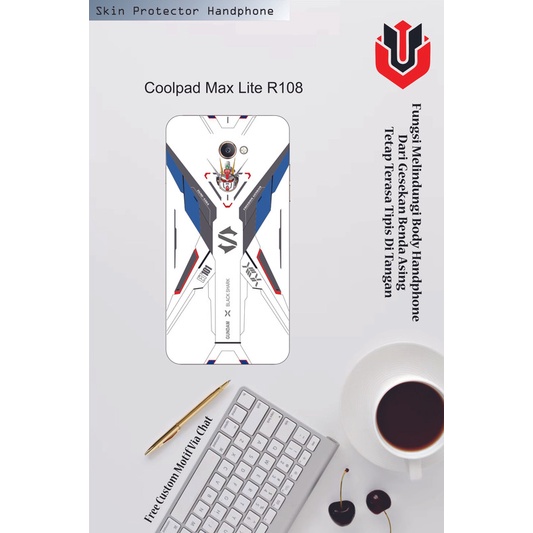 Isi 2pcs Garskin Hp Coolpad Max Lite R108 Motif dd - Free Custom Motif via Chat