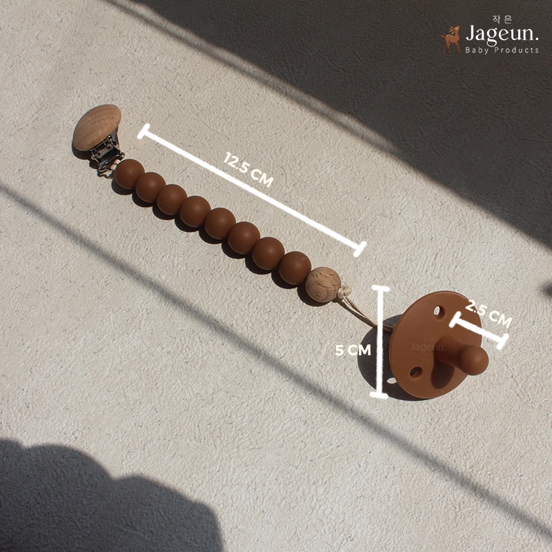 JAGEUN Premium Silicone Pacifier, Empeng Dot Bayi + Teether Gelang