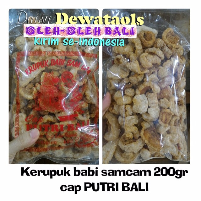 

Krupuk Babi Samcam 250 Gr Cap Putri Bali