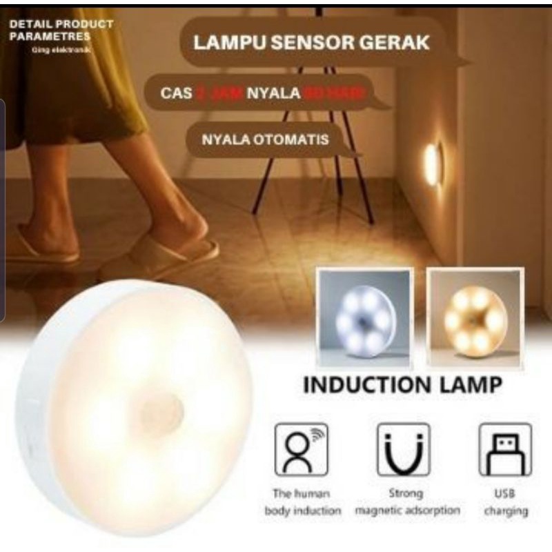 Smart lampu LED gerak sensor otomatis untuk lemari, kamar, tangga dll