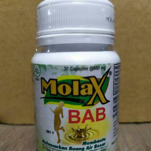 Molax BAB 30 Kapsul -Borobudur Herbal -Membantu Melancarkan Buang Air Besar.( BAB )