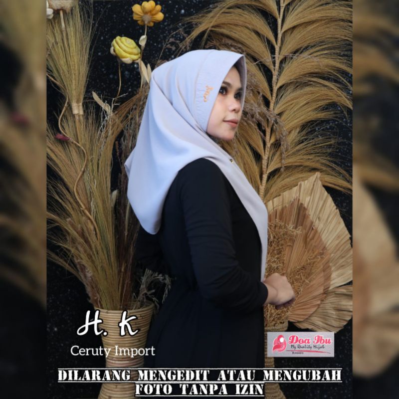 Jilbab Instan Hodiee Kancing Original Doa Ibu (DOI)-1