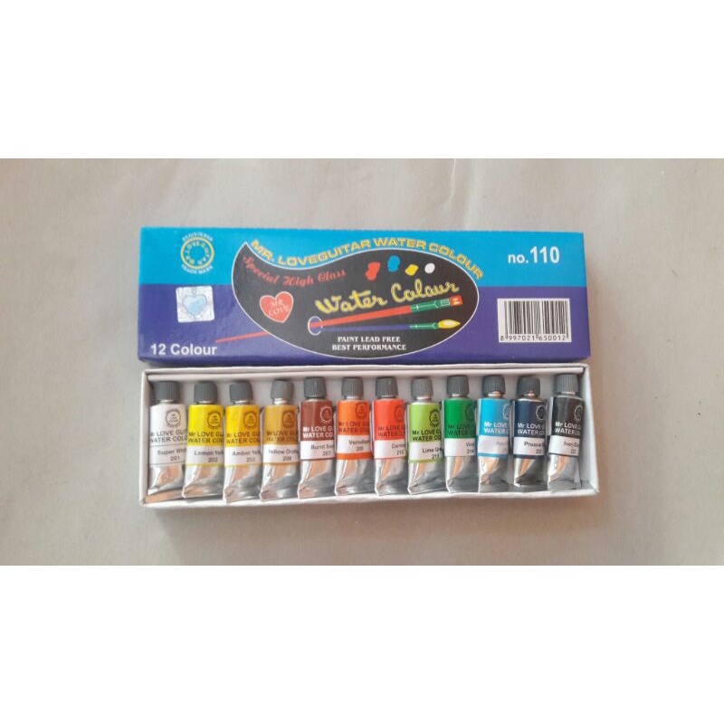 

Cat Air/water colour no.110 isi 12 warna