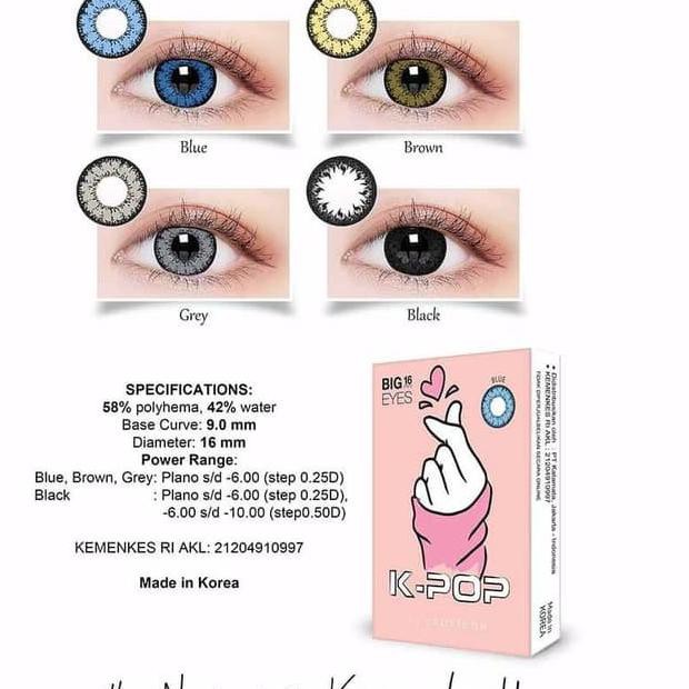 Grosiran Murah SOFLENS X2 K-POP / SOFLENS K-POP BIG EYES 16MM BY EXOTICON KPOP ✈