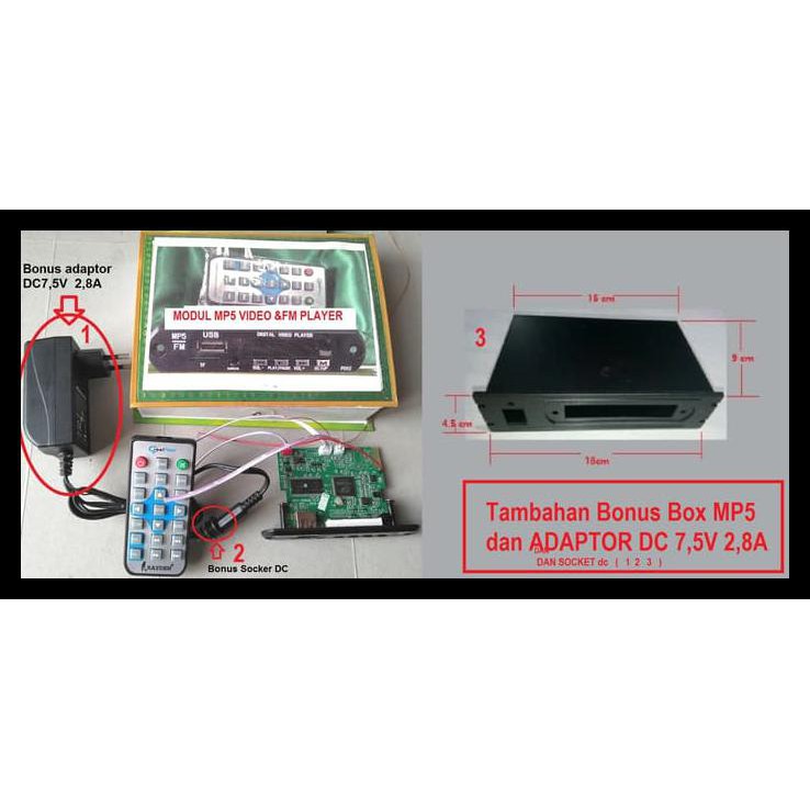 BAYAR DI TEMPAT MODUL KIT 12V RAYDEN USB DIGITAL AUDIO VIDEO PLAYER MP3, MP4, MP5, FM