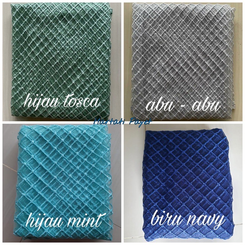 Tulle Kotak / Tile Kotak / Brukat Jaring / Tille Jaring / Tulle Jaring / Tile Jaring