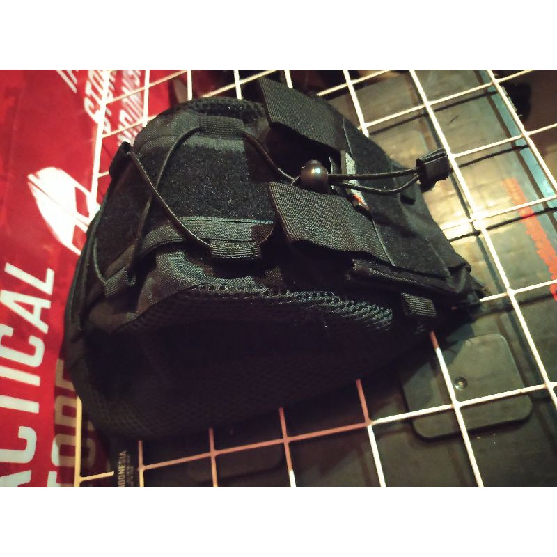 Cover Helm Tactical + Pouch Perekat Battery Gen 1 - Hitam