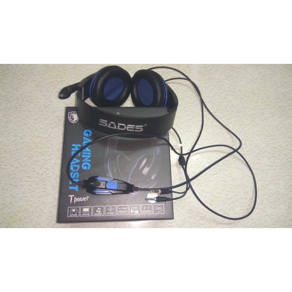 Headset Sades SA - 701 Tpower