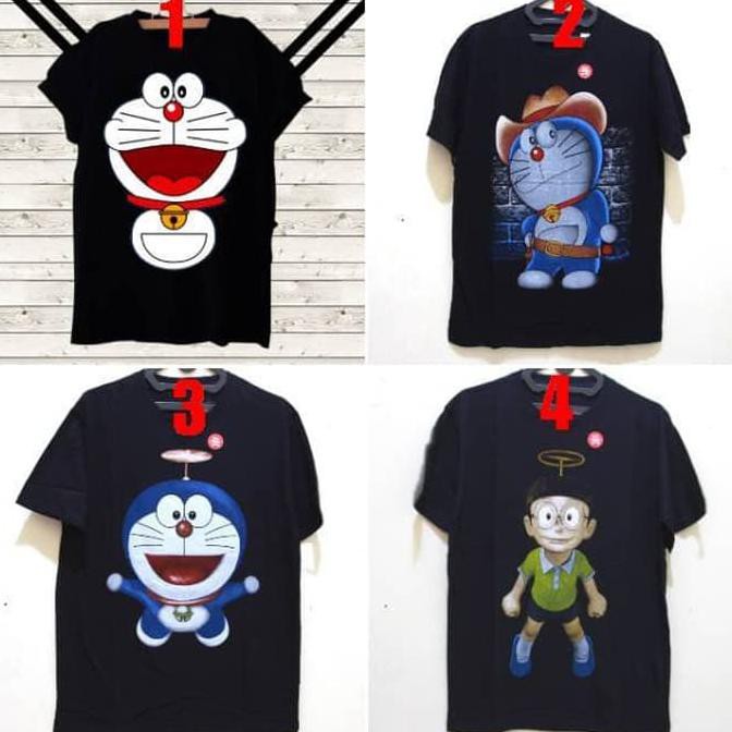 Kaos Doraemon / Kartun Anime / Nobita Giant Auneo Sizuka / Katun Murah - KAOS1