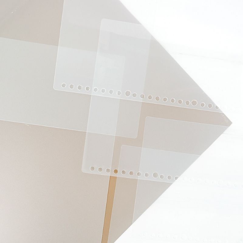 

DIY Plastik Binder /Mika Transparan 2 pcs 20 Lubang /Sampul Loose Leaf A5 Lubang 20