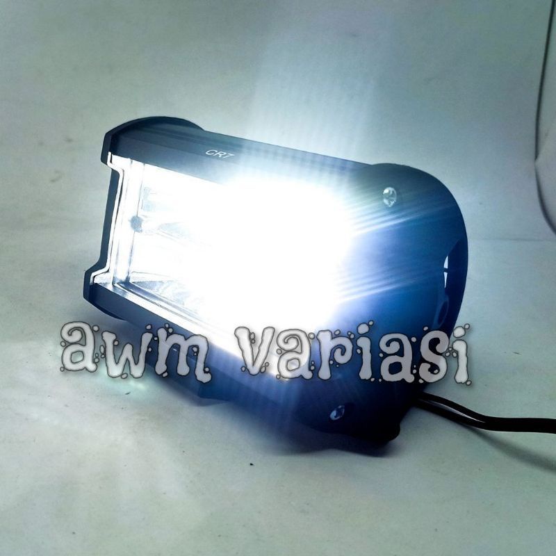 Lampu tembak sorot 24 Volt 2 warna putih kuning