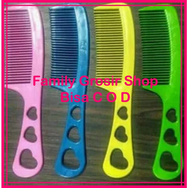 (5pcs) Sisir Tangkai 3 Lubang 19x4,5cm