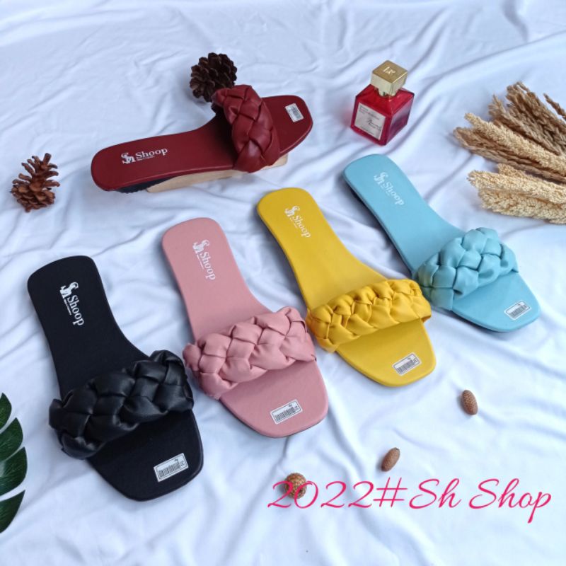 sendal wanita Sendal Teplek Wanita Kokop Kepang Cantik