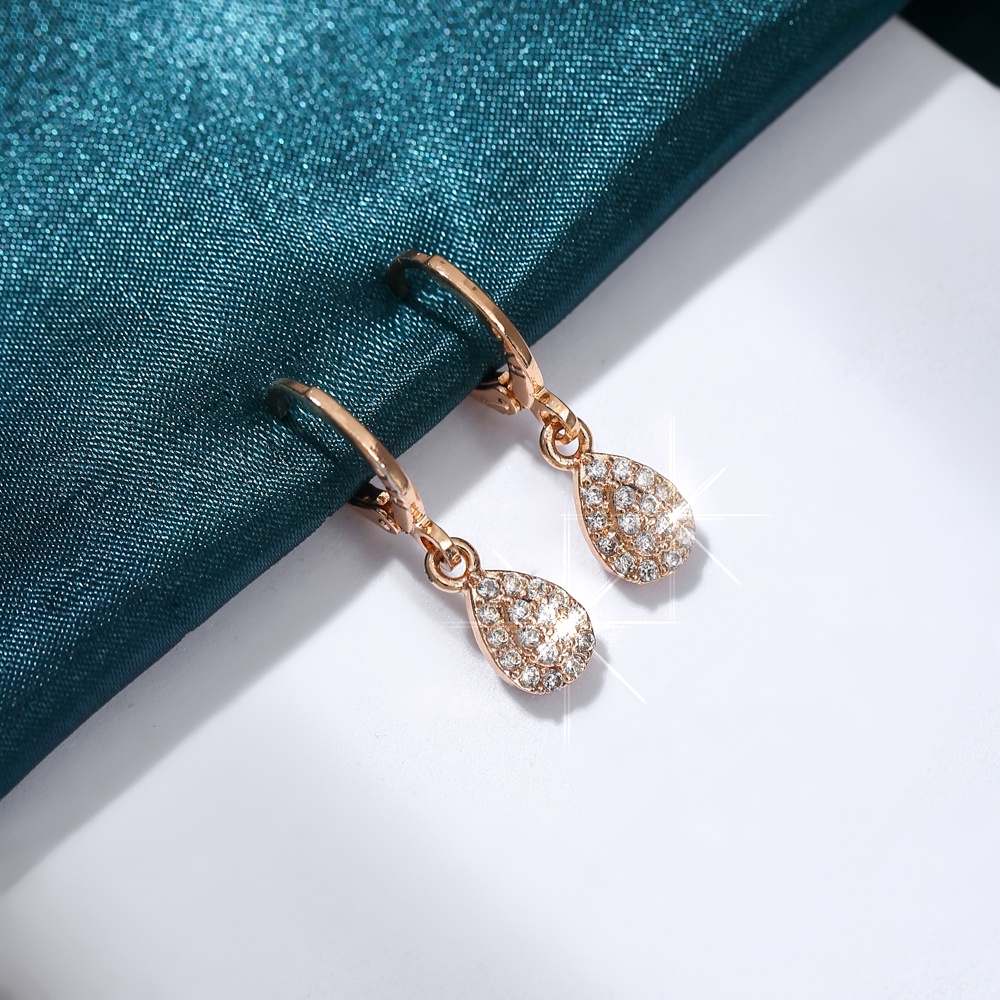 ✅COD Anting Wanita Korea Mewah Teardrop Berlian Anting Tusuk Aksesoris Fashion Earing Murah D143