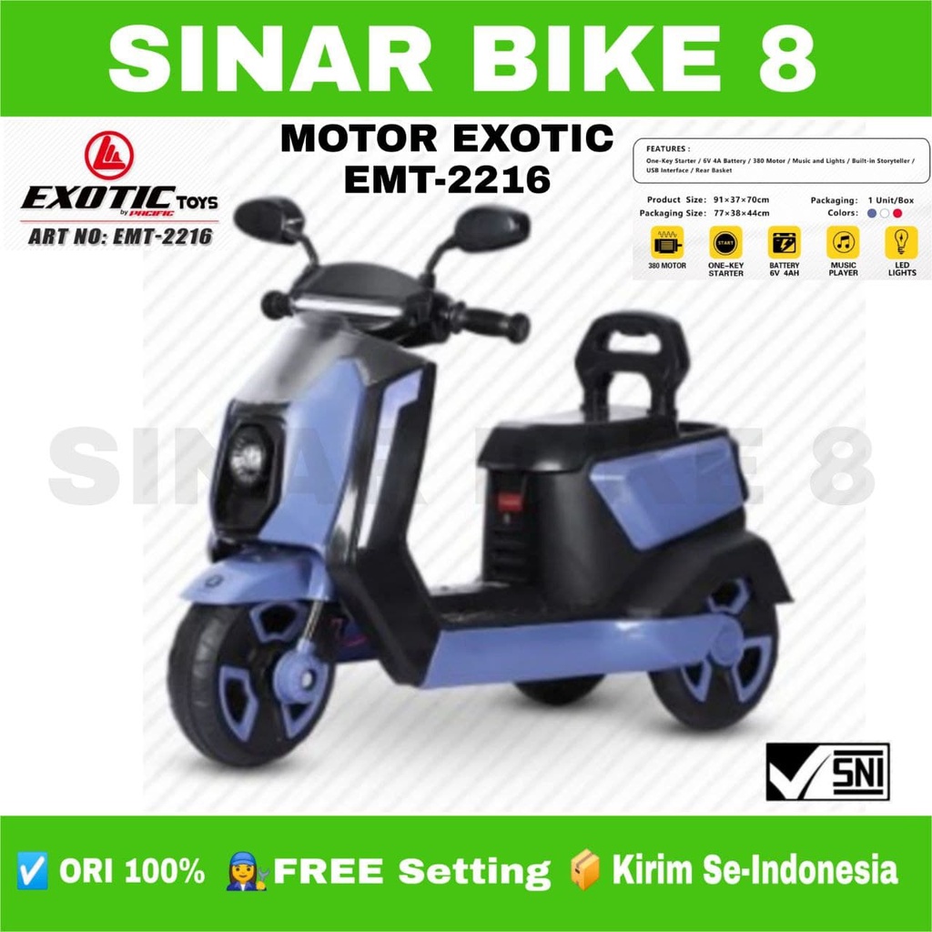 Mainan Motor Aki EXOTIC EMT 2216 Futuristic Design