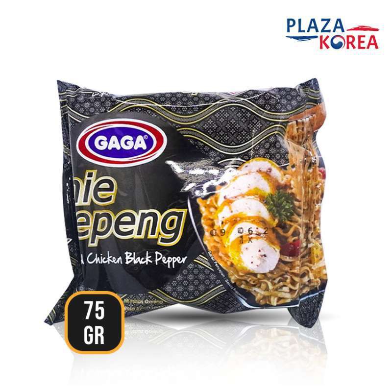 

MIE GEPENG GAGA AYAM LADA HITAM 75GR - MIE INSTANT GORENG