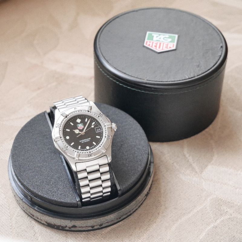 Tag Heuer 2000 Quartz 962.006-2 Black Dial TH Jam Tangan Vintage Original Bekas Preloved
