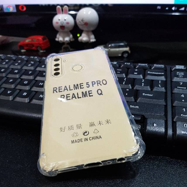 Soft Case REALME 5 PRO Anti Crack Case - silikon casing transparan HD