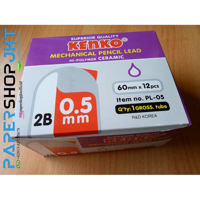 

MURAH GROSIR!!! KENKO PL-05 ISI PENSIL MEKANIK 2B 0.5 MECHANICAL PENCIL LEAD
