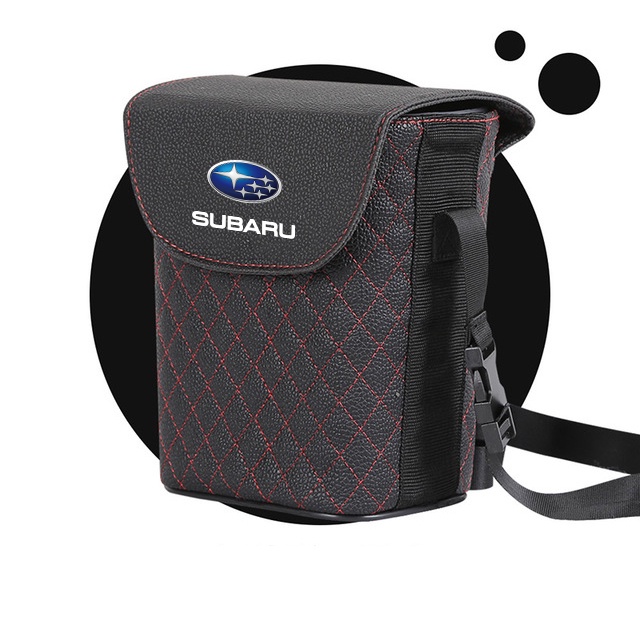 (G-CLUB) Tempat Sampah Bahan Kulit Tahan Air Untuk Mobil Subaru
