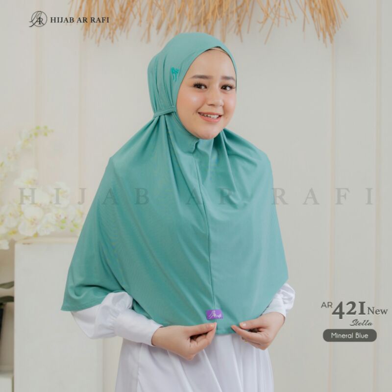 Arrafi hijab jilbab instan AR 421 new-Mineral Blue