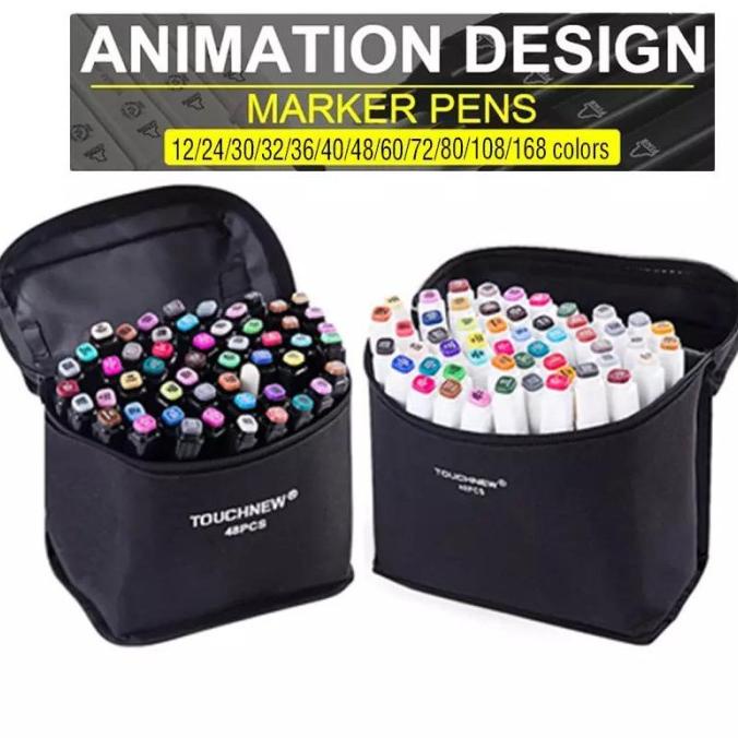

Touchfive Marker 40 Pcs / Twin Marker Sketsa Drawing /Animation Sketsa