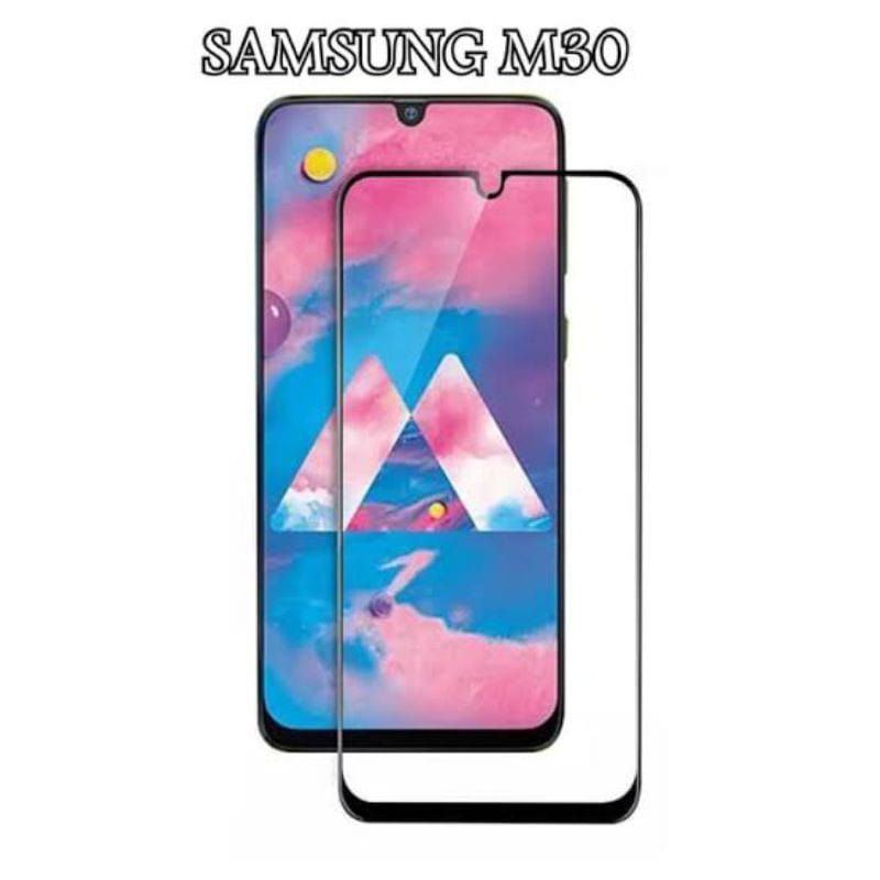 Tempered Glass Samsung M10 M20 M30 Full Cover Protector Quality Anti Gores/Temper Glass/Tg