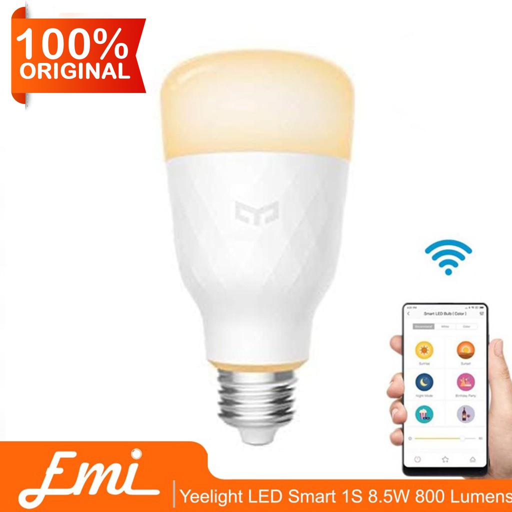 Yeelight LED Smart Bulb 1S WIFI DIMMABLE E27 8.5W 800 Lumens