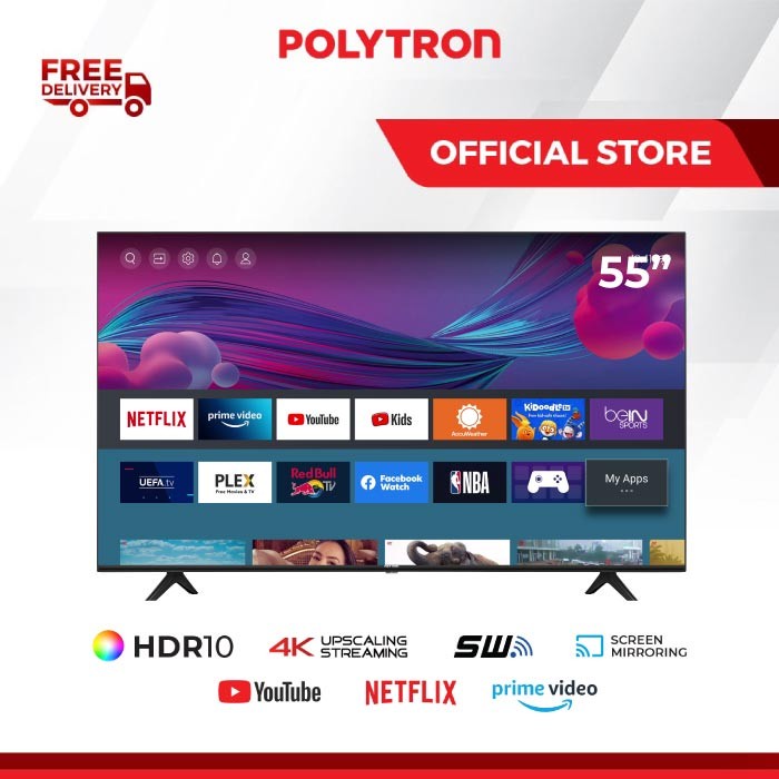 POLYTRON Smart TV 4K UHD HDR PLD 55UV5920 / 55 UV 5920 / 55 Inch