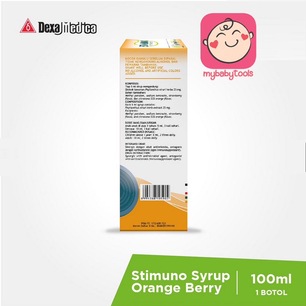 STIMUNO SIRUP MULTIVITAMIN ANAK ORIGINAL JERUK ANGGUR 60ML 100ML HERBAL UNTUK IMUN TUBUH