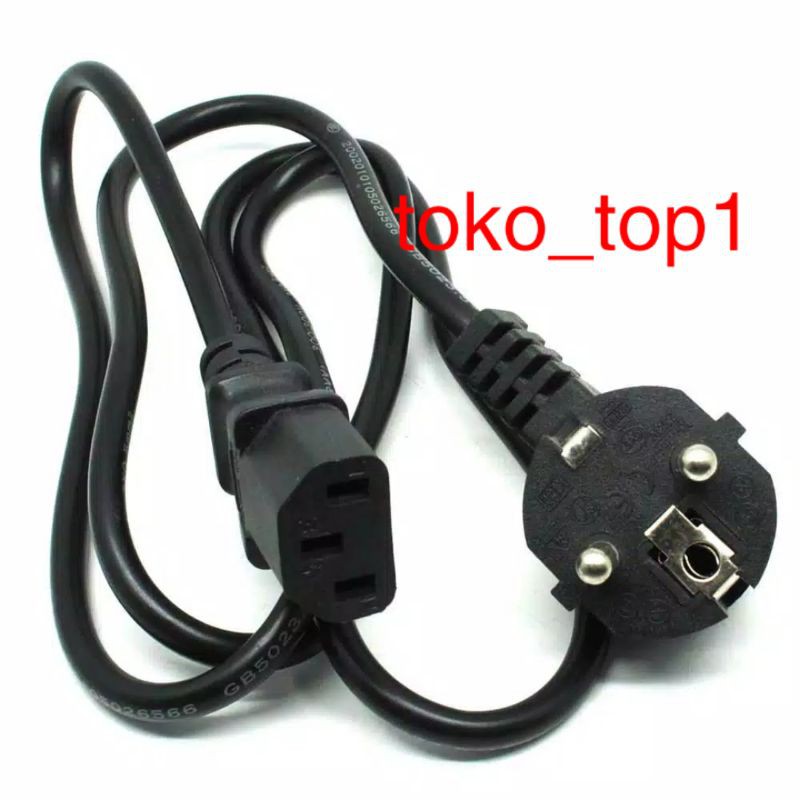 Kabel Power cpu listrik/Printer/Laptop/Psu to monitor/Power monitor BAGUS GARANSI