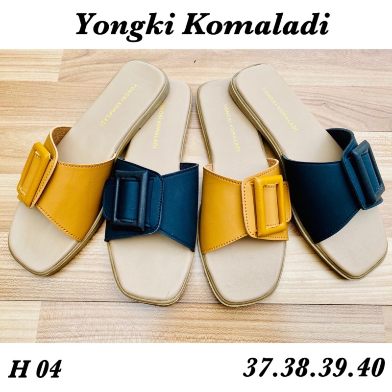 sandal slip kunyit hitam yongki H04