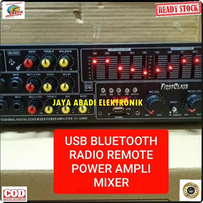 G485 FIRSTCLASS AMPLI BLUETOOTH POWER AMPLIFIER BLUETOOH EQUALIZER MIXER BLUETOOTH KARAOKE BLUETOOTH MIXING AMPLI USB MP3 PLAYER AUDIO SOUND AC DC PRO AUX DJ MP3 BISA BLUETOOTH KE SEGALA MEREK HANDPHONE AC DC BISA JUGA DI PAKE DI MOBIL PAKE AKI