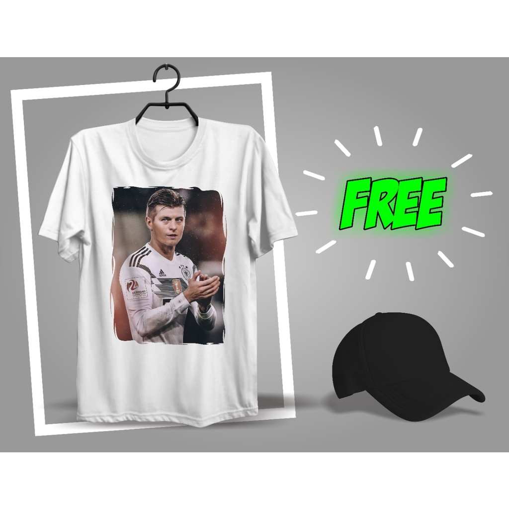 ctrl.id - KAOS PRIA / KAOS BOLA DESAIN TONI KROOS PEMAIN SEPAK BOLA JERMAN