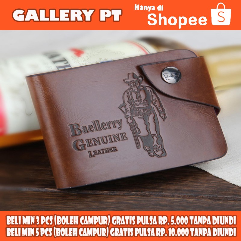 Dompet Cowok Kulit  Baellerry Dompet Classic Cowboy Pria