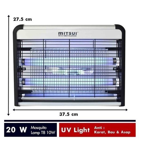 Mitsui MIK02 Perangkap Nyamuk Lalat Serangga Elektrik Otomatis