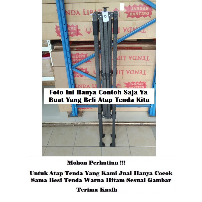 Terpal Atap Tenda Lipat 1.5x1.5 (Kain Cover Atap Tenda 1.5x1.5)