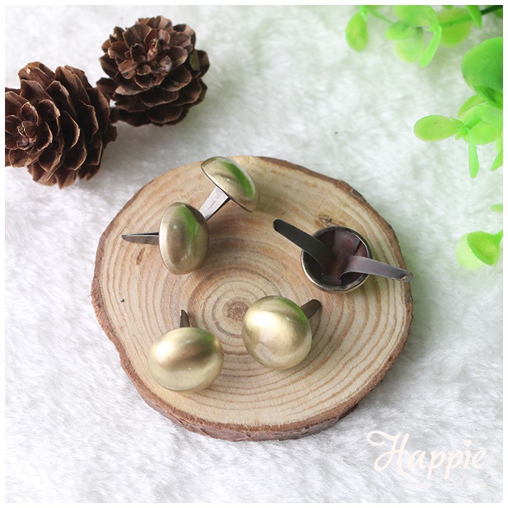 

[RSM048] Half Round Bag Feet 1.5, DIY rivet bulat, kancing centang bulat