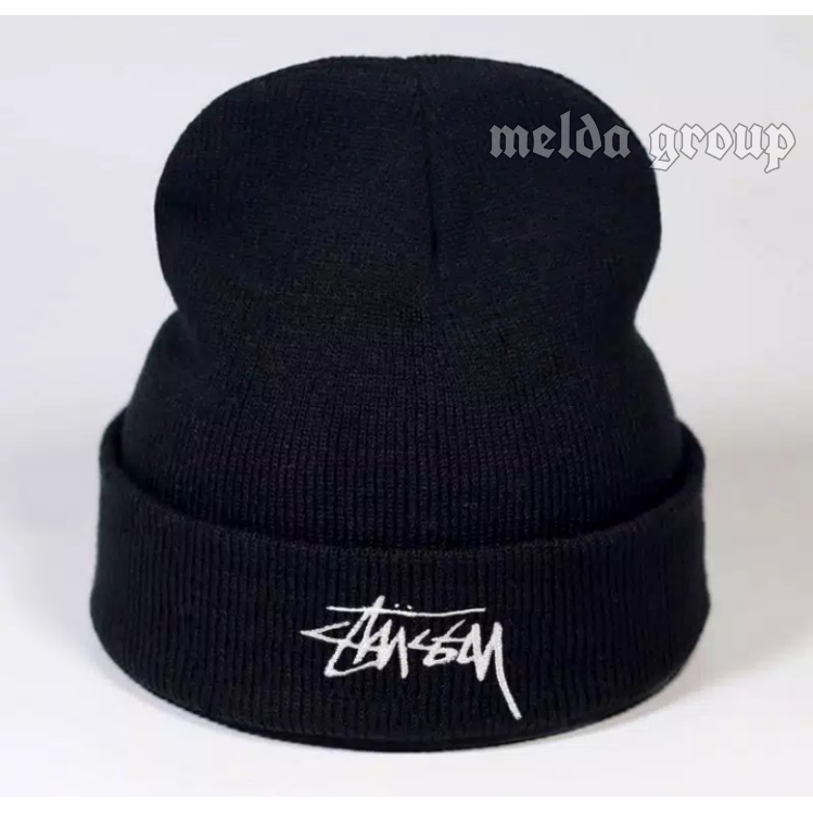 New Kupluk Beanie Hat Short cap Stussy Bahan Rajut Import Tebal Kupluk Pria Wanita Terlaris