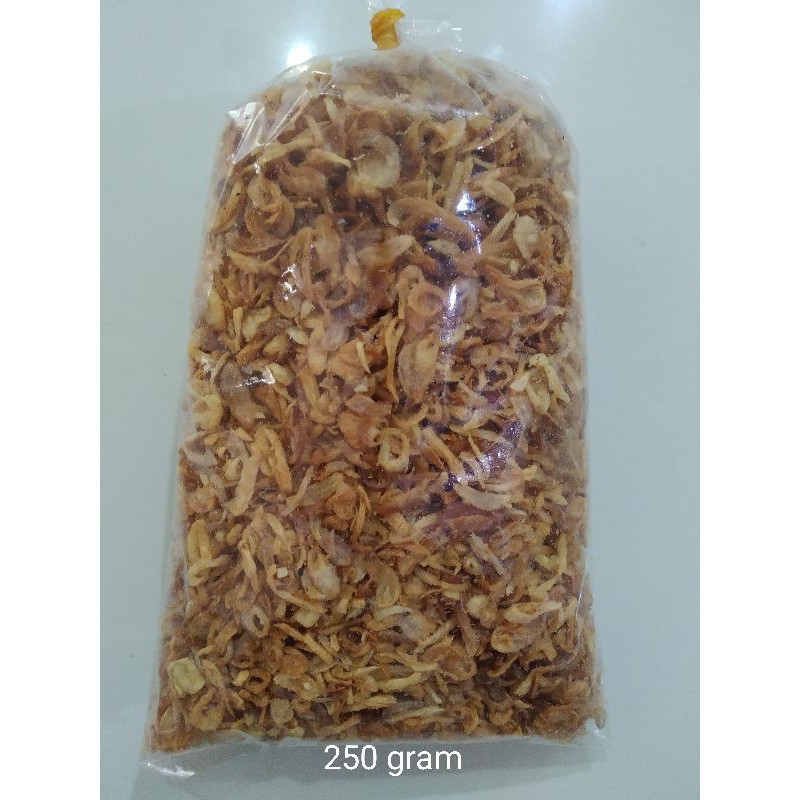 

Bawang Goreng dijamin Asli/wangi/ crispy,, 250gr