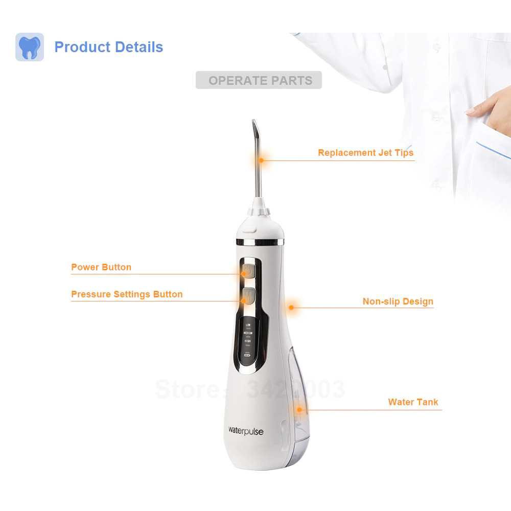 Waterpulse Dental Water Flosser  V500 Alat Semprot Pembersih Gigi